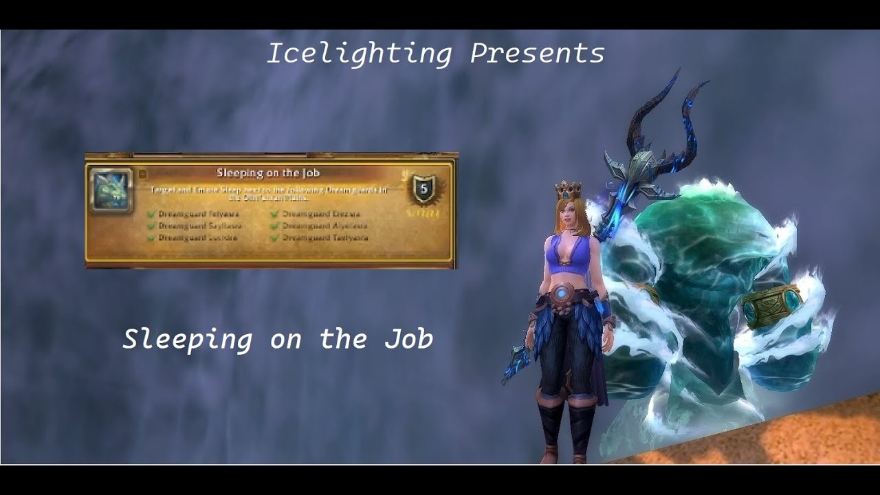 Sleeping on the job - Achievement - Ohn'ahran Plains - Dreamguards