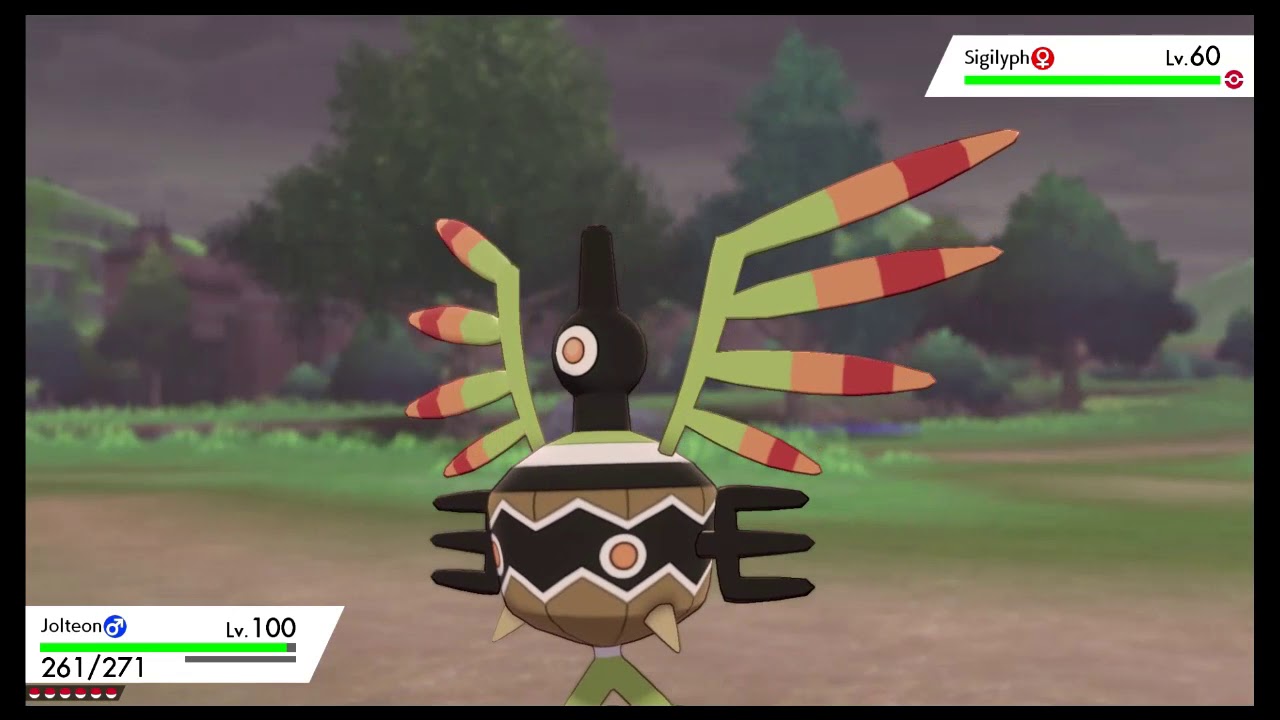 Pokemon Sword/Shield - Shiny Sigilyph - 632 Random Encounters - YouTube