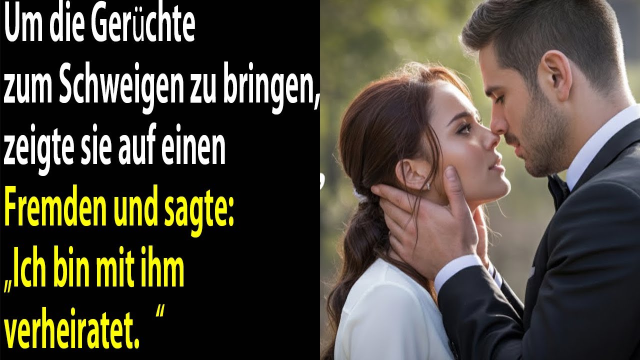 Um Gerüchte zu stoppen, zeigte sie auf einen Fremden –„Ich bin mit ihm verheiratet“, sagte sie mutig