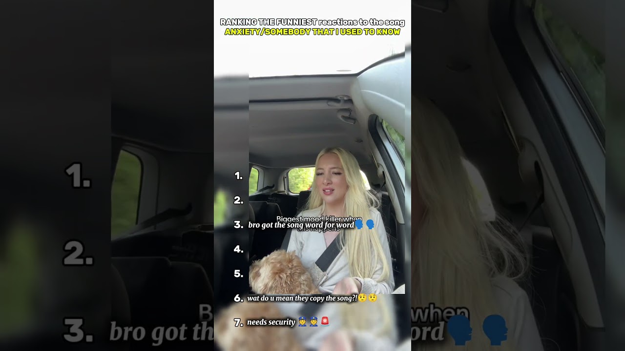 Ranking the Funniest Reactions to "Anxiety / Somebody That I Used to Know" – Try Not to Laugh!