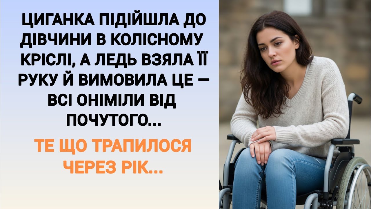 🇺🇦||ЦИГАНКА ПІДІЙШЛА ДОДІВЧИНИ В КОЛІСНОМУ КРІСЛІ...|| Українською мовою 