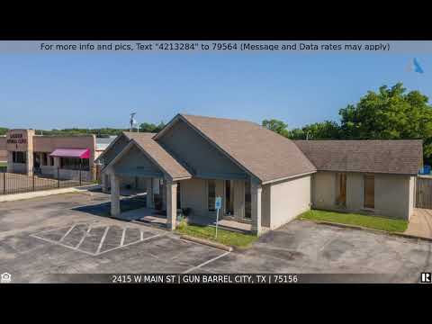 2415 W Main St, Gun Barrel City, TX home video tour