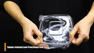 PET Recyclable Tamper Evident Container