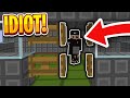 IDIOT TRAPPER TRAPS WITH NO ARMOR! - LIVING IN A PUMPKIN (2) | Minecraft HCF