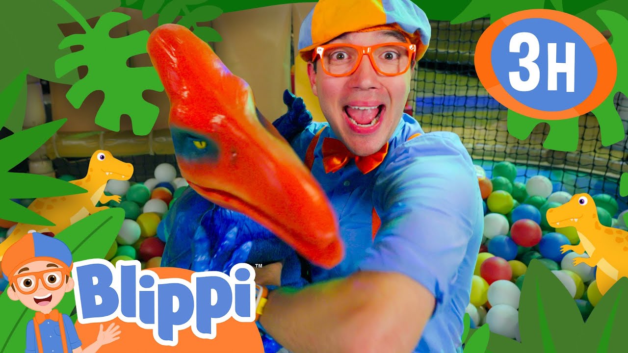 Meet Baby Dinosaurs with Blippi in a BALLPIT!! 🦕 | Blippi Educational Videos for Kids