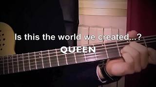 Is this the world we created? (Wembley '86 version) Queen guitar cover