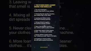 8 Gross Laundry Mistakes you are making at home #amazingfacts #psychology #facts #shorts