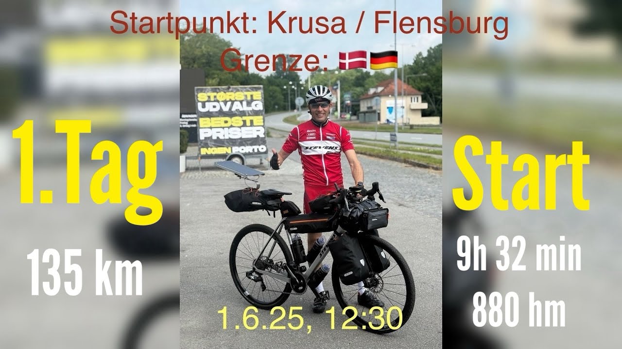 1.Tag - 1.6.25 -  Flensburg nach Noer - Deutschlandtour - Gravelbike - Rispe / Andreas Freimann