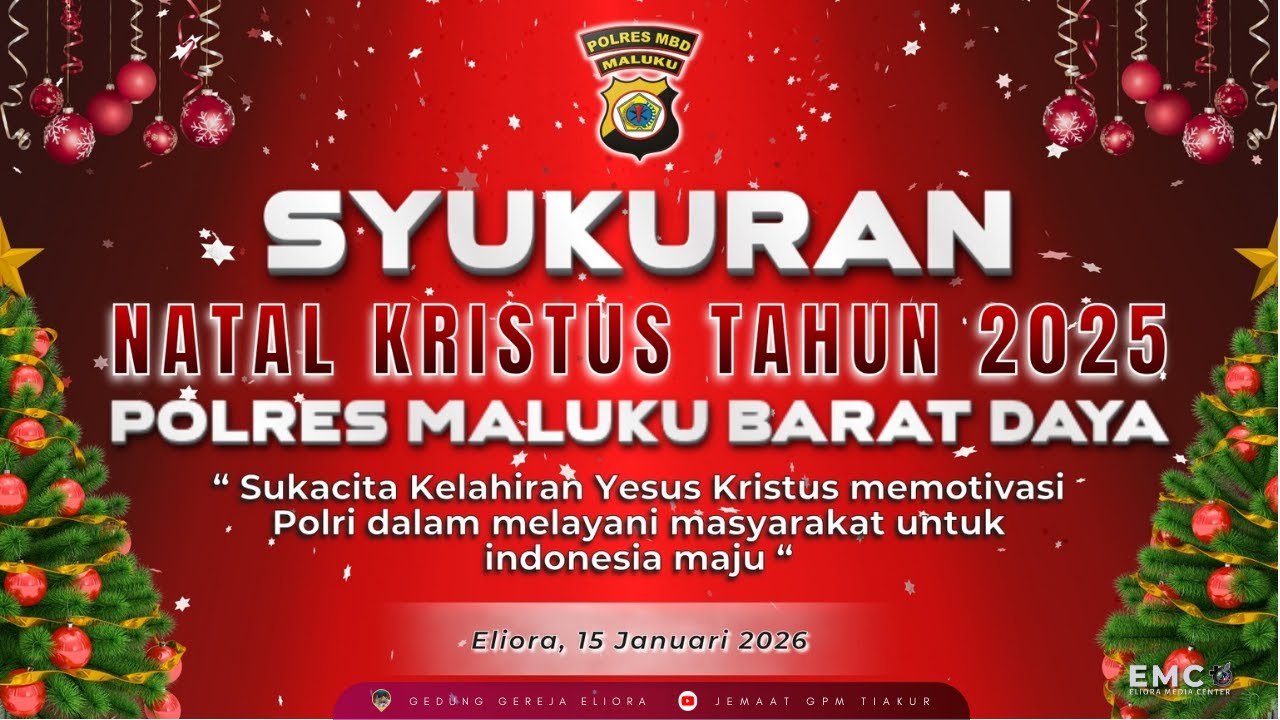 SYUKURAN NATAL KRISTUS POLRES MALUKU BARAT DAYA_ Tanggal 15 Januari 2026