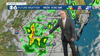 Tracking Chantal: Hour-by-hour look at rain in Virginia on Monday
