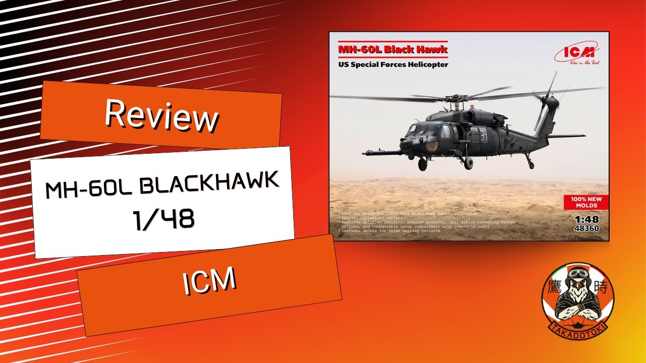 The NEW ICM 1/48 Black Hawk Is Here – MH-60L Special Forces Unboxing