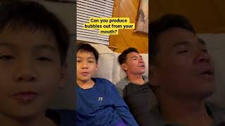 Try this challenge! How to Produce Bubbles Out From Your Mouth
