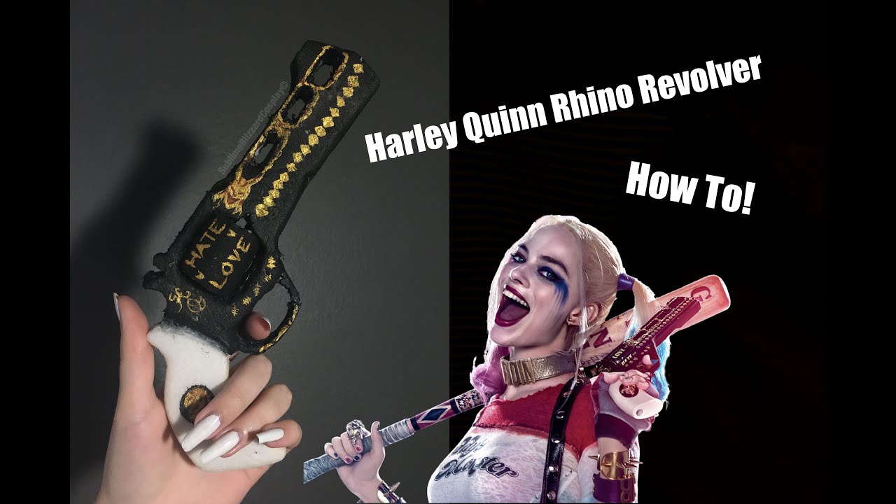 Margot Robbie Harley Quinn Rhino Revolver Tutorial - YouTube