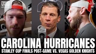 Rod Brind'Amour, Andrei Svechnikov & Jordan Staal Respond to INSANE SWINGS of 2-OT GM3 vs. Vegas