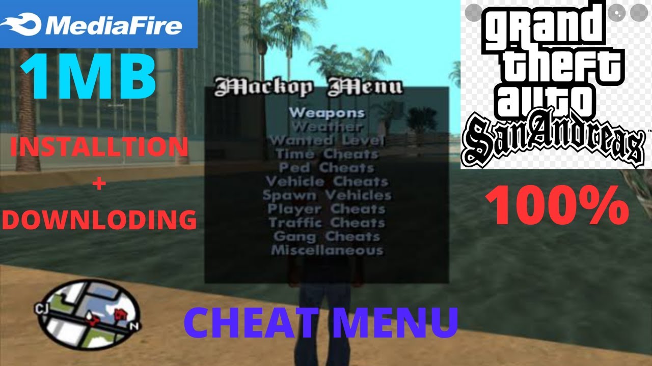 GTA SAN CHEAT MENU FROM MEDIA FIRE 1 MB / INSTALLTION + DOWNLOADING ...