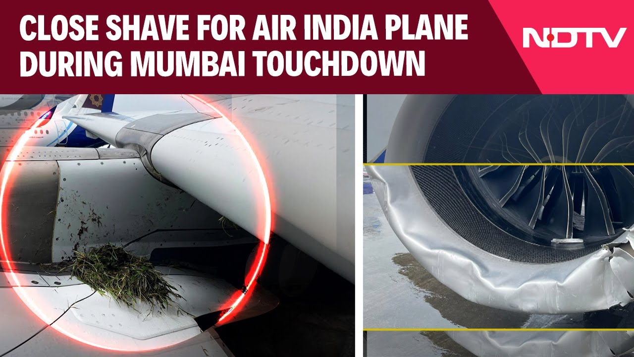Air India Plane Crash | Close Shave For Air India Plane During Mumbai Touchdown, Engine Damaged