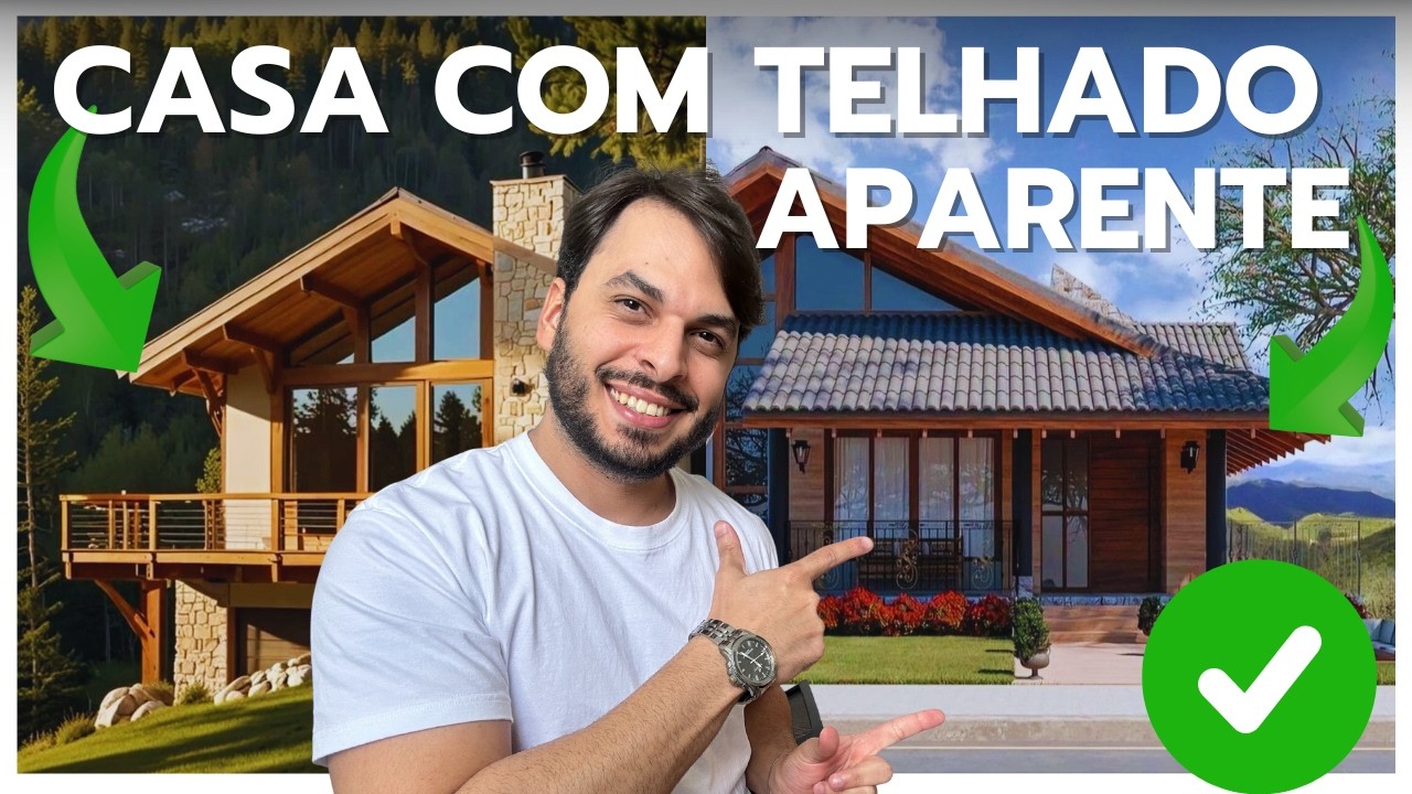 3 Dicas para Casas com Telhado Aparente + Projeto de Casa Alto Padrão!