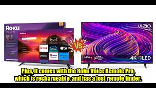 Roku Smart TV – 55-Inch Plus Series 4K QLED RokuTV VS VIZIO 55-inch Quantum 4K QLED Smart TV