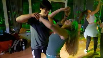 Dominika&Tony//Brazilian Zouk Practis in Salsa Libre//Warsaw. Poland