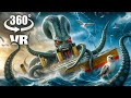 VR 360° Giant Kraken on the Titanic! Can You Survive?