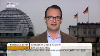Bonnjour Berlin Mit Alexander-Georg Rackow Zur Debatte Um Transitzonen Am 14.10.2015