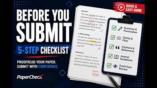 How to Proofread Your Paper Before Submission | 5-Step Checklist
