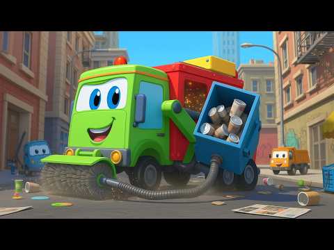 Tow Truck Uses a Super Vacuum 🚛 Cartoon for Kids | Tom the Tow Truck