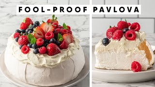 NEW! How To Make A Flawless Pavlova! FOOL PROOF METHOD