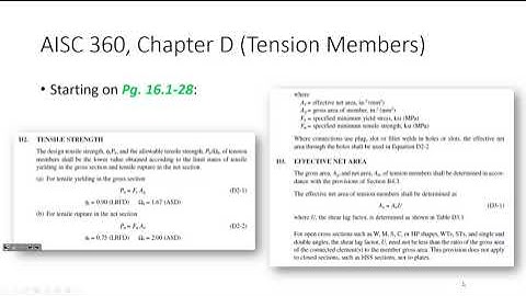 CE 414 Lecture 04: Gross/Net Area, Parallel Connections (2023.01.18)