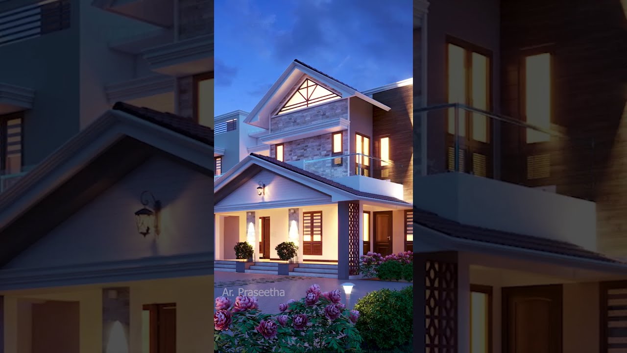 Fusion Model European Style House Designs | Ar Praseetha 