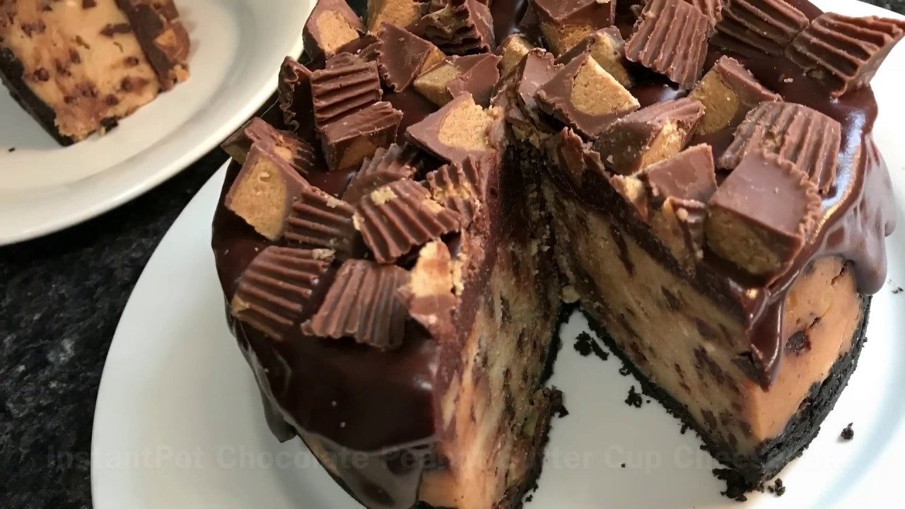 Instant Pot Chocolate Peanut Butter Cup Cheesecake