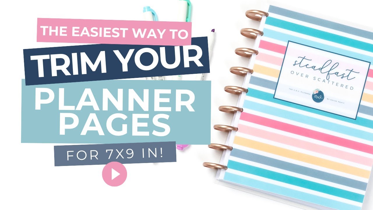 Как обрезать ежедневник до размеров 7x9 дюймов