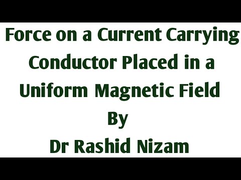 Force on Current Carrying Conductor Placed in a Uniform Magnetic Field ...