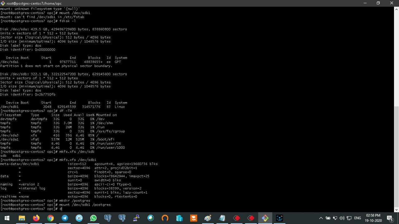 How to mount partition in Centos7 Linux - YouTube