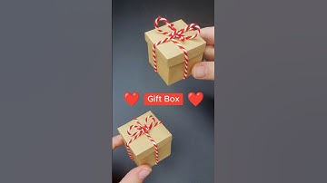 💝 Gift Box 💝 Easy Paper Box | Christmas Box | DIY Craft | Cute Gift Idea | How to Make a Paper Box