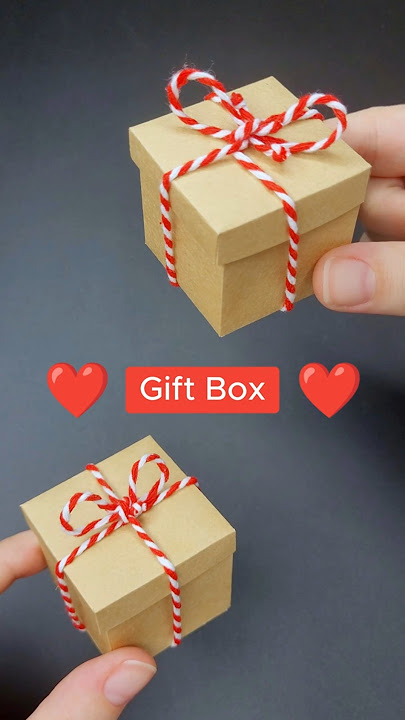 💝 Gift Box 💝 Easy Paper Box | Christmas Box | DIY Craft | Cute Gift Idea | How to Make a Paper Box