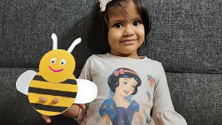 Making Honey Bee Finger Puppet|| Finger Puppet for kids || Nursery Activity for kids