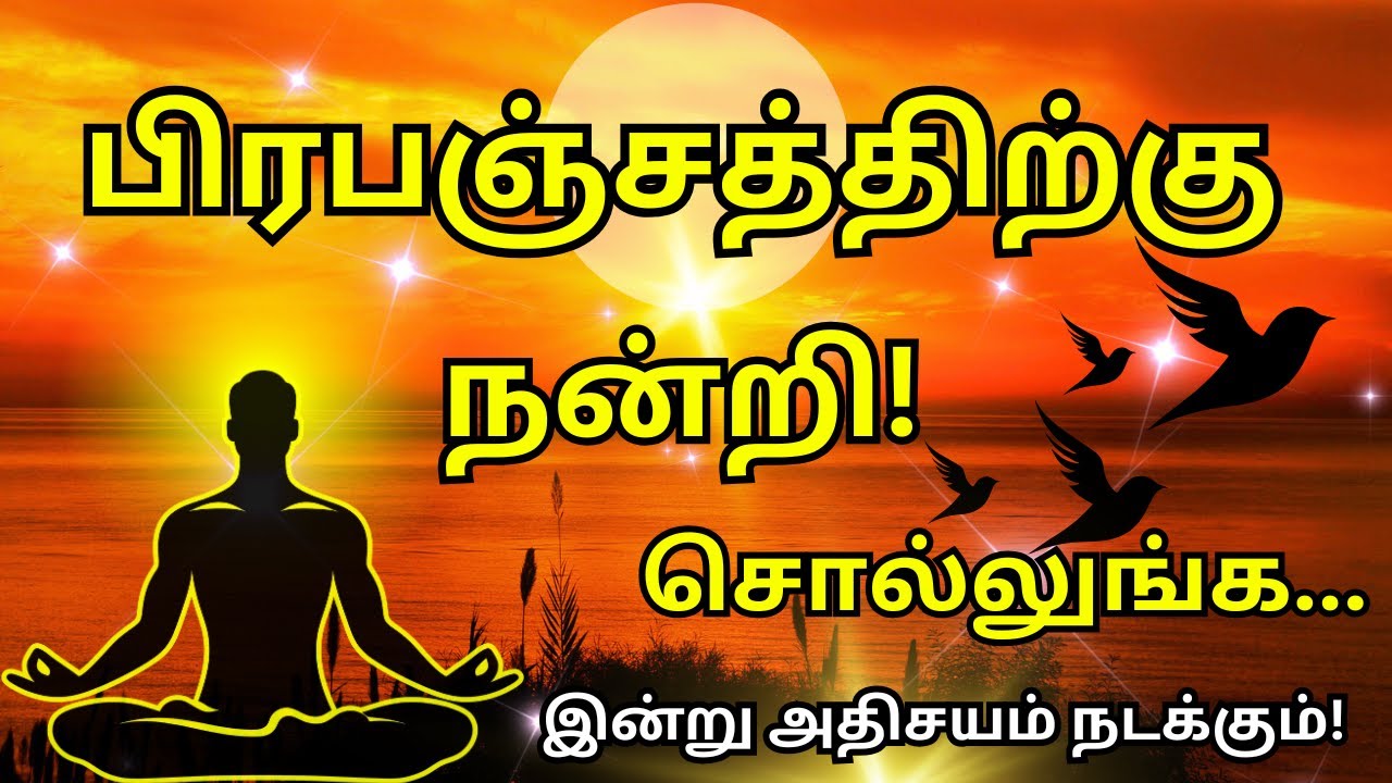 அதிகாலையில் பிரபஞ்சத்திற்கு நன்றி சொல்லுங்க 💫 நாள் முழுவதும் அதிசயம் நடக்கும் 🌅