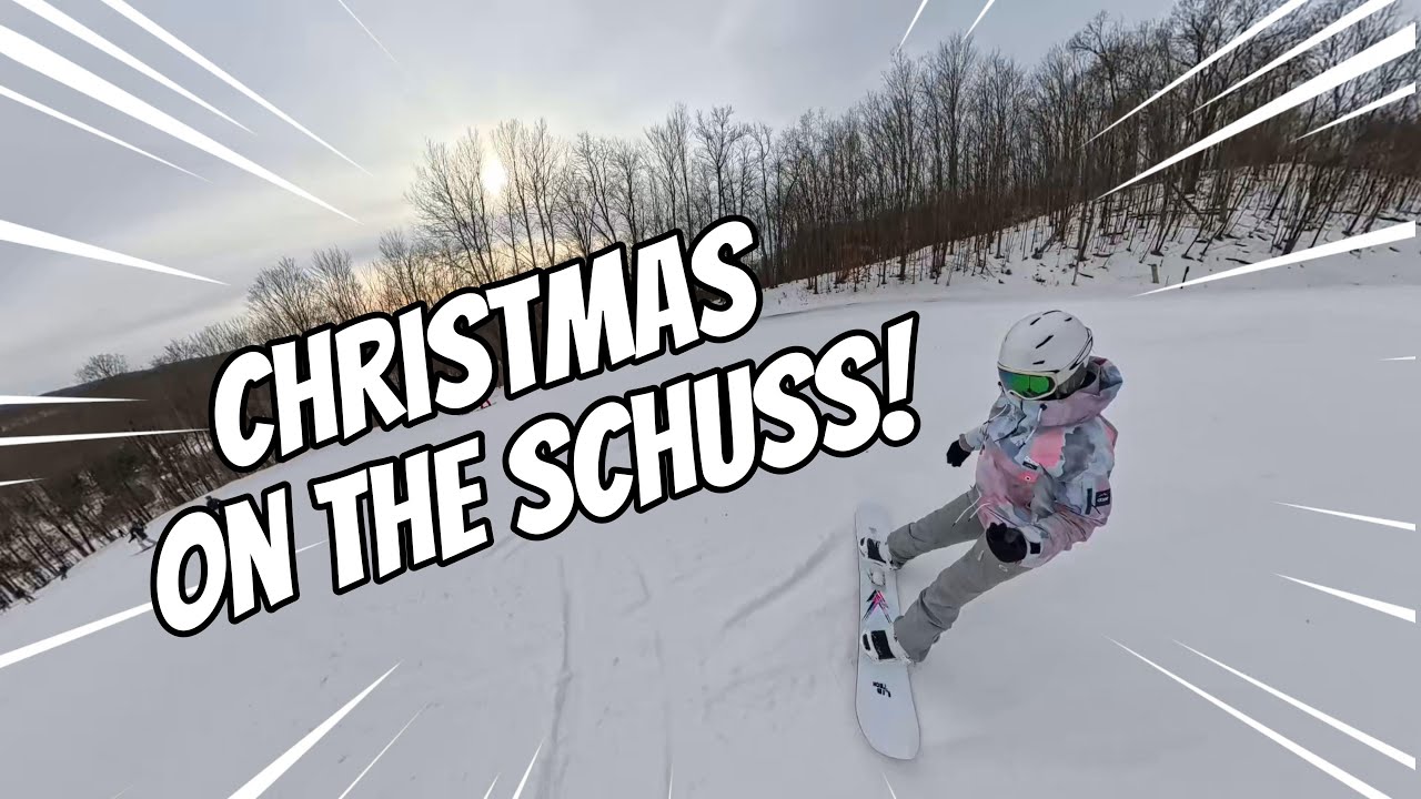 Christmas Snowboarding on Schuss Mountain at Shanty Creek resort!