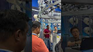 The AI fabric defect detection system was very popular at the Indonesia exhibition in April.