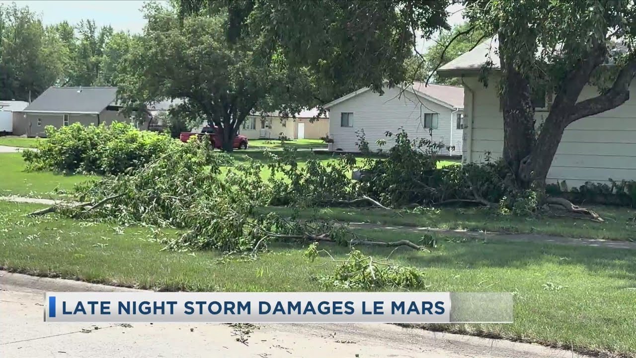 Late Night Storm Damages Le Mars