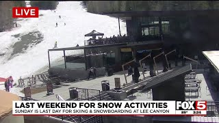 Last weekend of snow activities at Lee Canyon