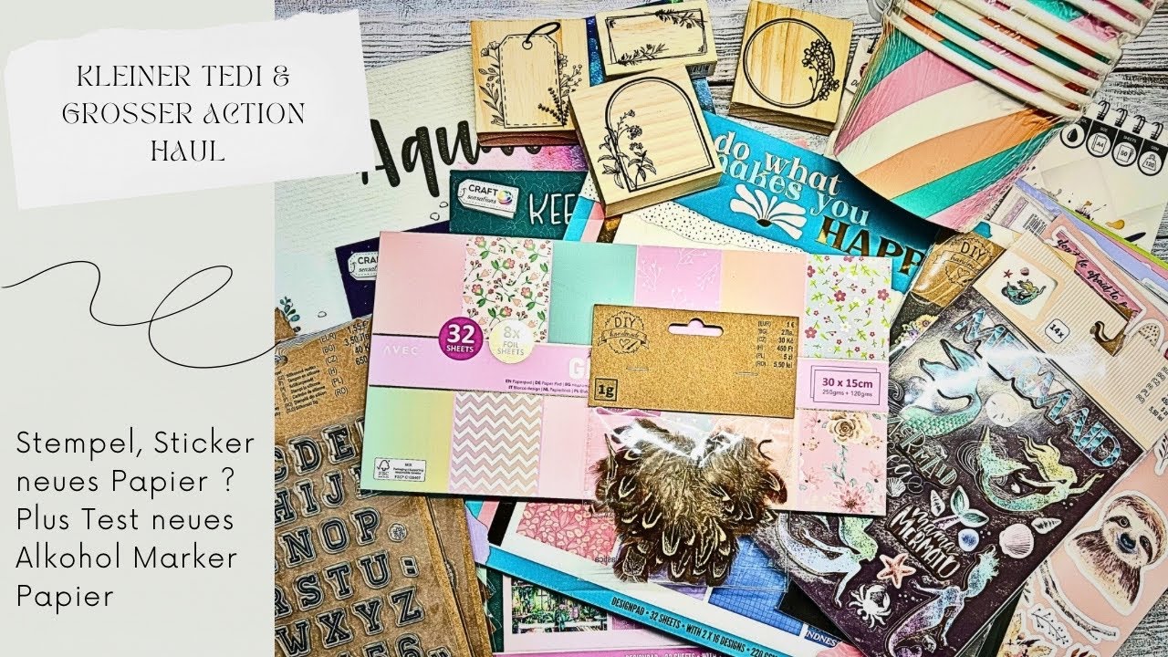 Kleiner Tedi und Grooooooßer Action Haul I Neues Papier??? I Test des neuen Alkohol Marker Pads