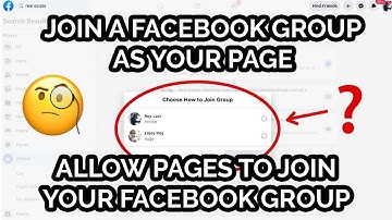 How To Join A Facebook Group As A Page | How To Allow Pages To Join Facebook Groups | 2021 Tutorial