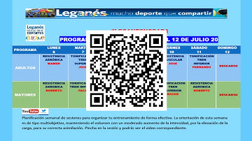 PROGRAMACIóN SEMANAL: DEL 6 AL 12 DE JULIO DE 2020