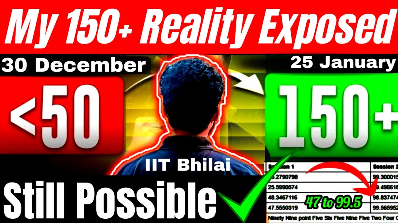 JEE Reality Exposed Last 25 Days 99 Percentile in JEE Mains 🚀| JEE ...