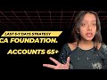 CA Foundation Accounts: 5–7 Days Left? What I Actually Did (Realistic Plan)