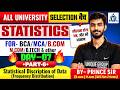 Statistics | Frequency Distribution | Statistical Description of Data | BCA/B.Com Students | DAY-07