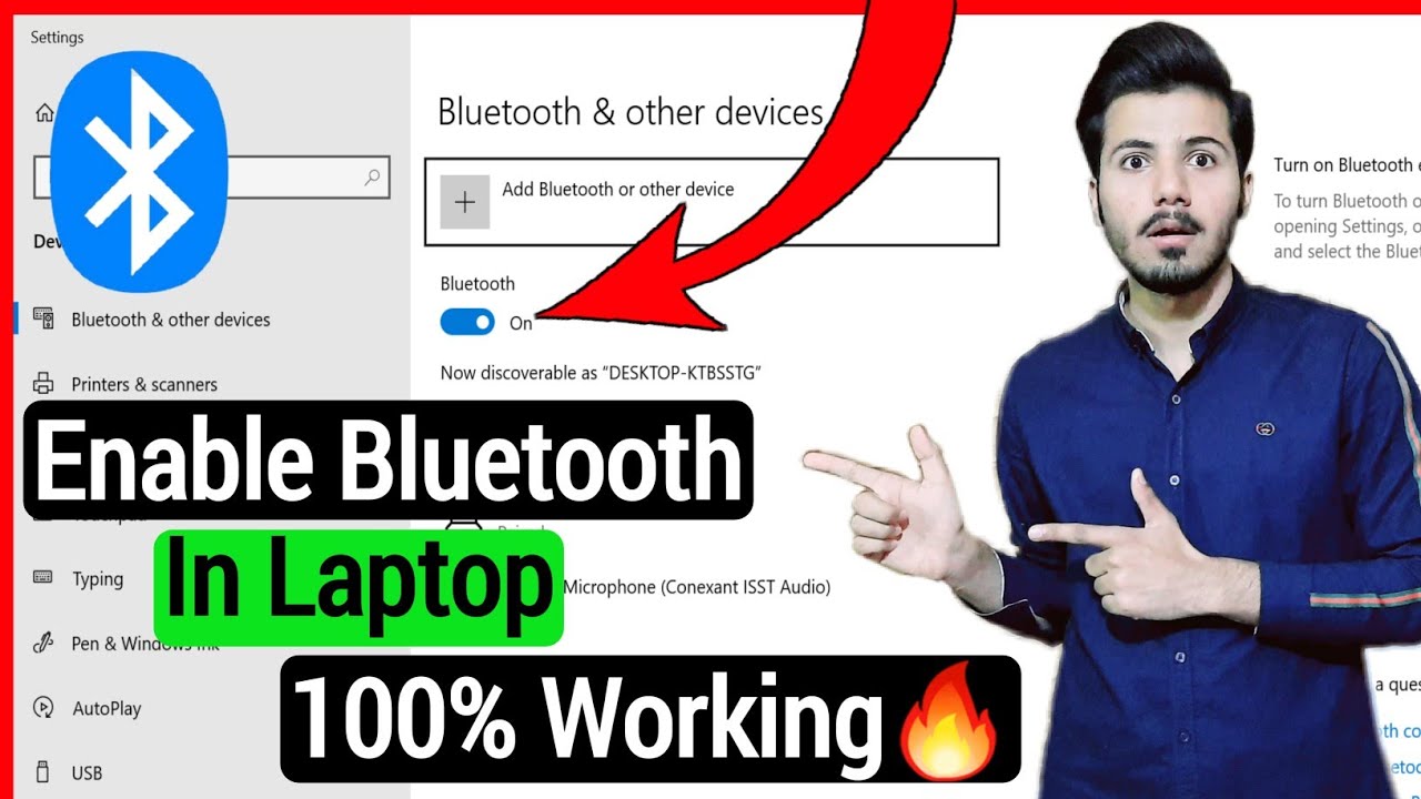 How To TURN ON Bluetooth On Windows 10