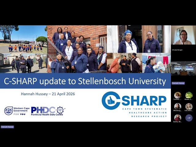 Watch C-SHARP and the Power of Research That Matters | Global Health Webinar Series 2026 on YouTube.